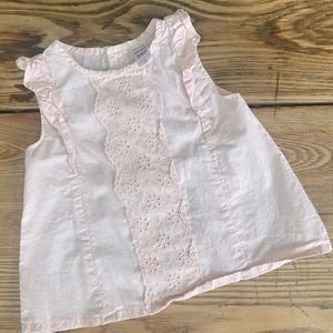 Carter’s Light Pink Flutter Sleeve Top
